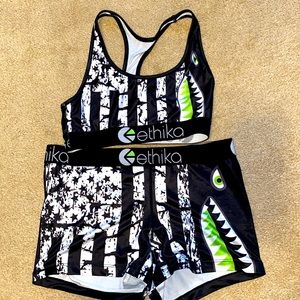 Ethika Sports Bra and Boy Short Set